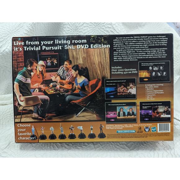 VINTAGE NEW, SEALED! TRIVIAL PURSUIT SNL EDITION+DVD! RARE, HTF COMPLETE SET! - Picture 3 of 8